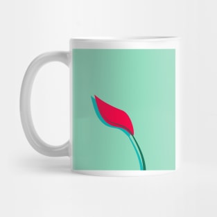 Red Peace Lily Mug